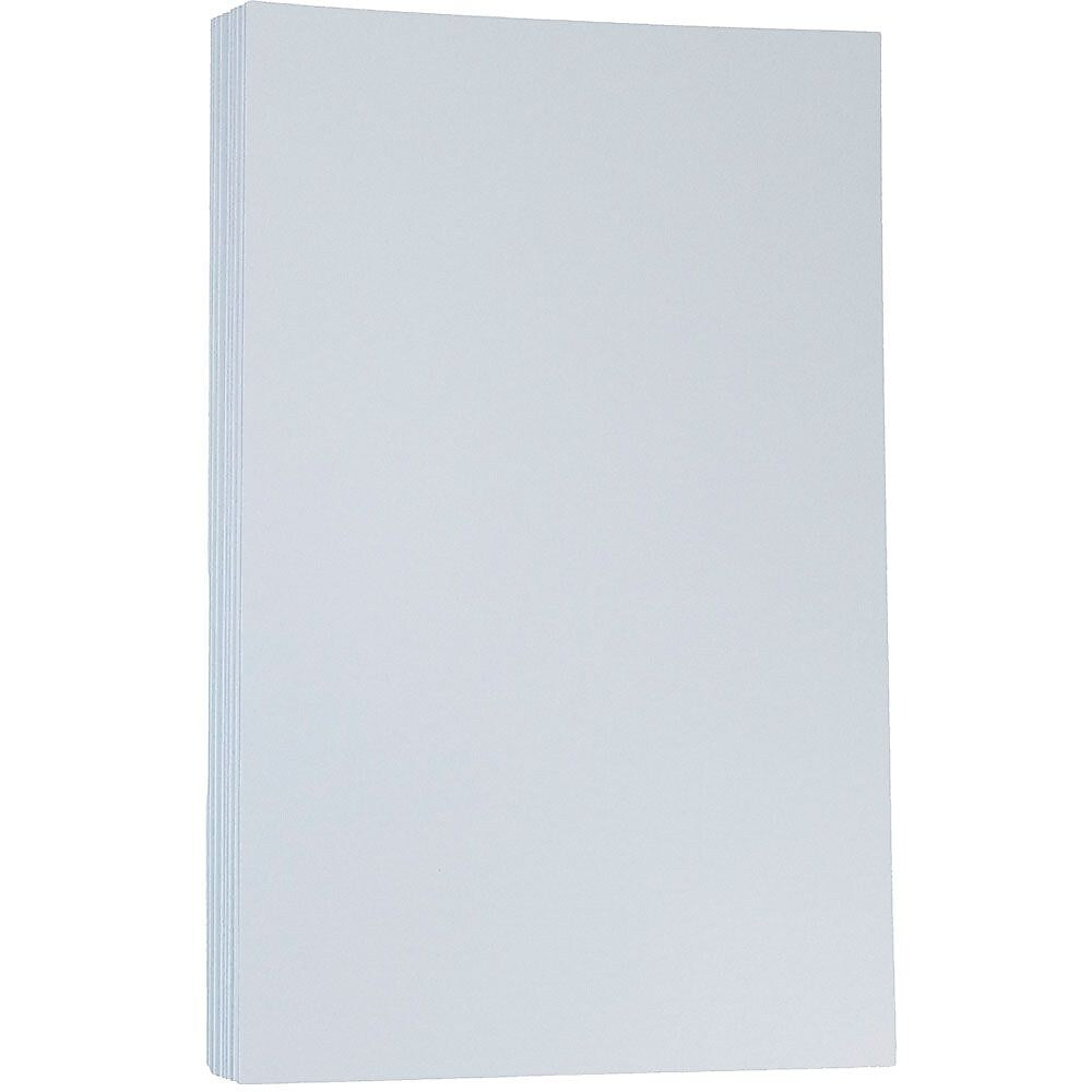 JAM Paper 100 lb. Cardstock Paper, 8.5" x 14", Baby Blue, 50 Sheets/Pack (76329467)