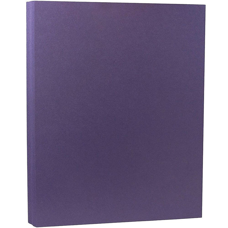 JAM Paper 80 lb. Cardstock Paper, 8.5" x 11", Dark Purple, 50 Sheets/Pack (364412786)