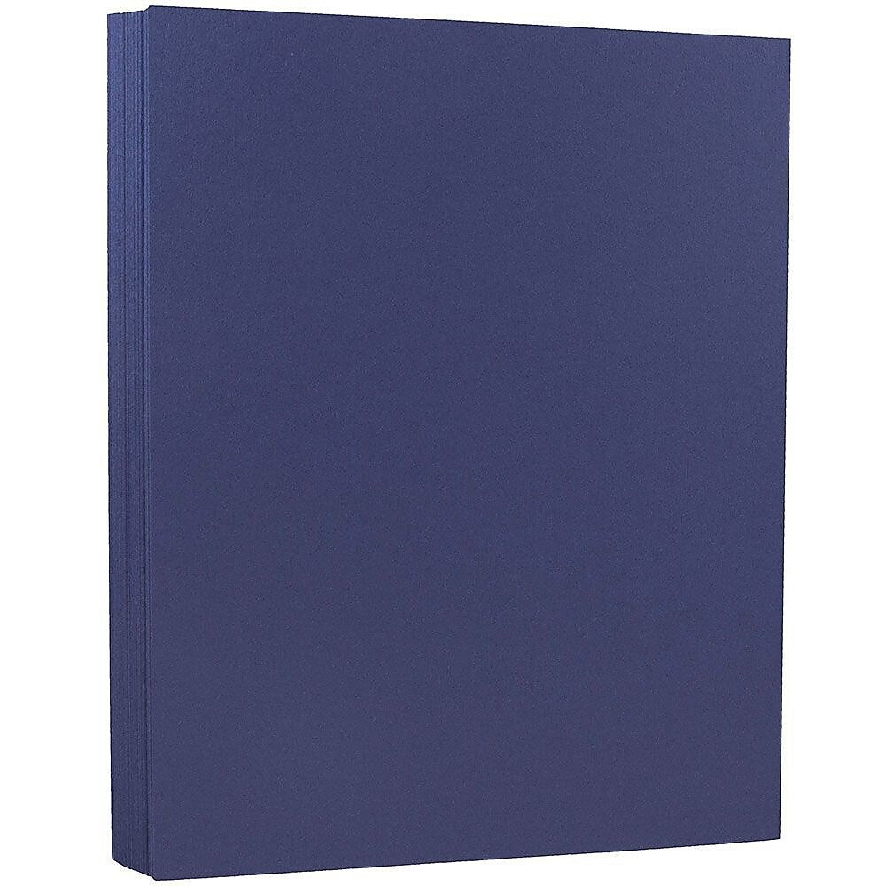JAM Paper 8.5" x 11" Color Copy Paper, 28 lbs., Presidential Blue, 50 Sheets/Ream (563916924)