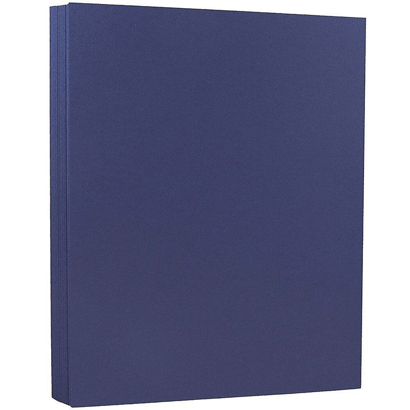 JAM Paper 8.5" x 11" Color Copy Paper, 28 lbs., Presidential Blue, 50 Sheets/Ream (563916924)