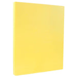 JAM Paper Vellum Bristol 110 lb. Cardstock Paper, 8.5" x 11", Canary Yellow, 50 Sheets/Pack (816917020)