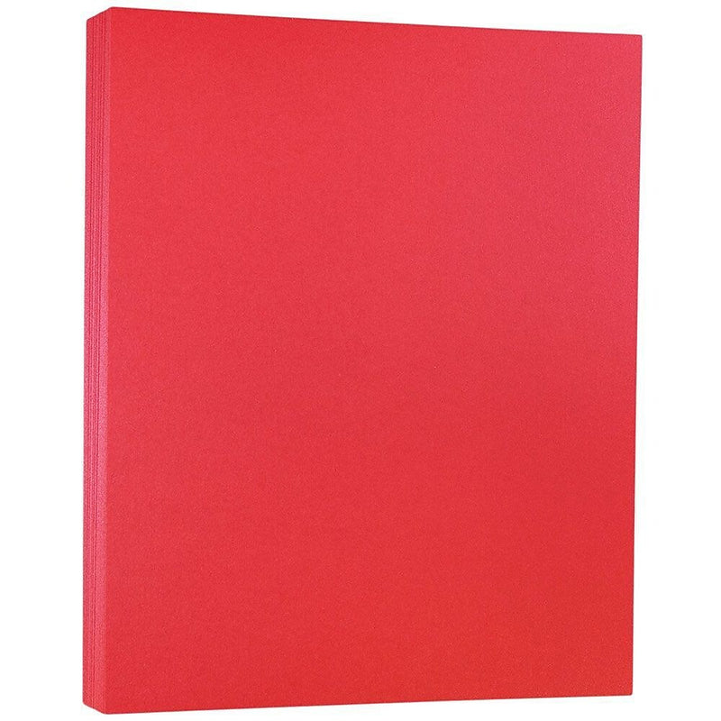 JAM Paper 110 lb. Cardstock Paper, 8.5" x 11", Jupiter Red Stardream, 50 Sheets/Pack (173SD8511JU285)