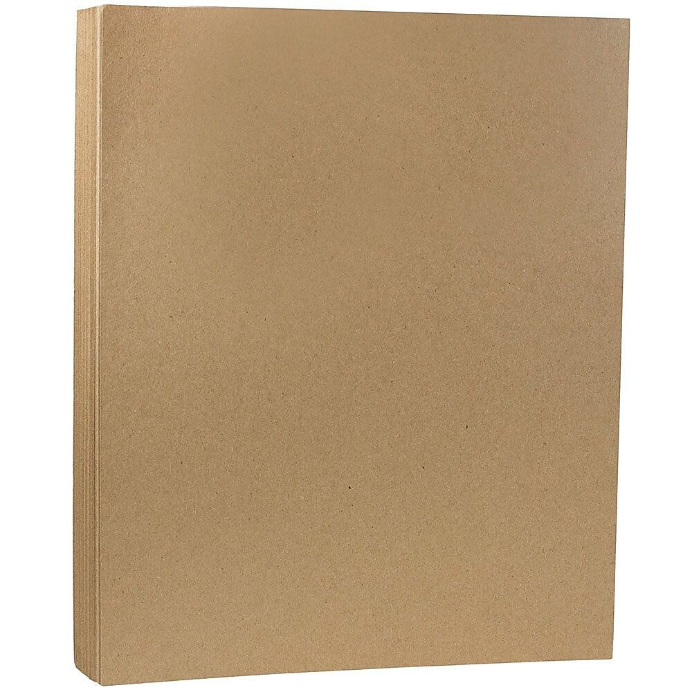 JAM Paper Matte 8.5" x 11" Multipurpose Paper, 28 lbs., Paper, Brown Kraft, 500 Sheets/Ream (LEKR36926B)