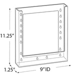 Azar Brochure Holder, 9.125" x 11.25", Vertical, Wall Mounted, Clear, Plastic, 10/Pack (252345)