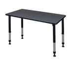 Regency Rectangular Activity Table, 42" x 30", Height Adjustable, Grey (MT4230GYAPBK)