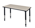 Regency Rectangular Activity Table, 42" x 30", Height Adjustable, Maple (MT4230PLAPBK)