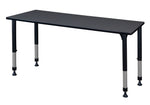 Regency Rectangular Activity Table, 60" x 30", Height Adjustable, Grey (MT6030GYAPBK)