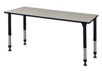 Regency Rectangular Activity Table, 66" x 30", Height Adjustable, Maple (MT6630PLAPBK)
