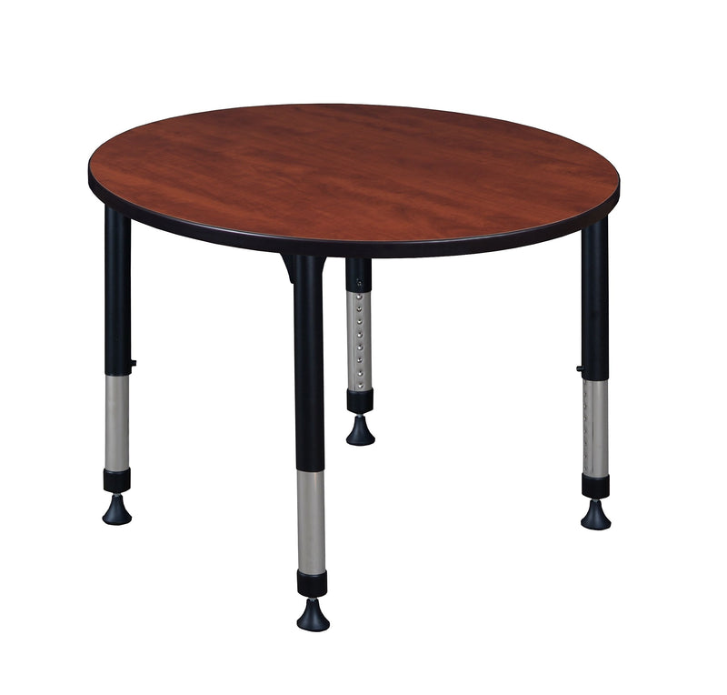 Regency Kee Adjustable 42" Round Activity Table, Height Adjustable, Cherry (TB42RNDCHAPBK)
