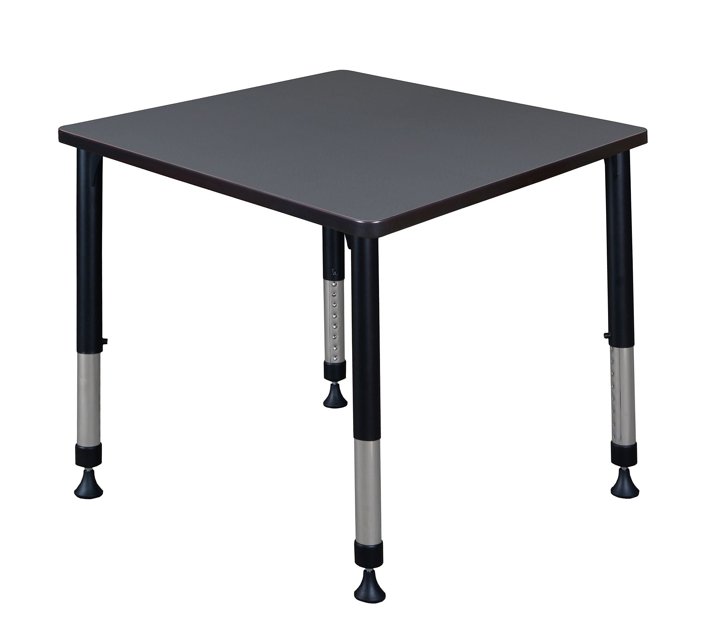 Regency Square Activity Table, 30" x 30", Height Adjustable, Grey (TB3030GYAPBK)