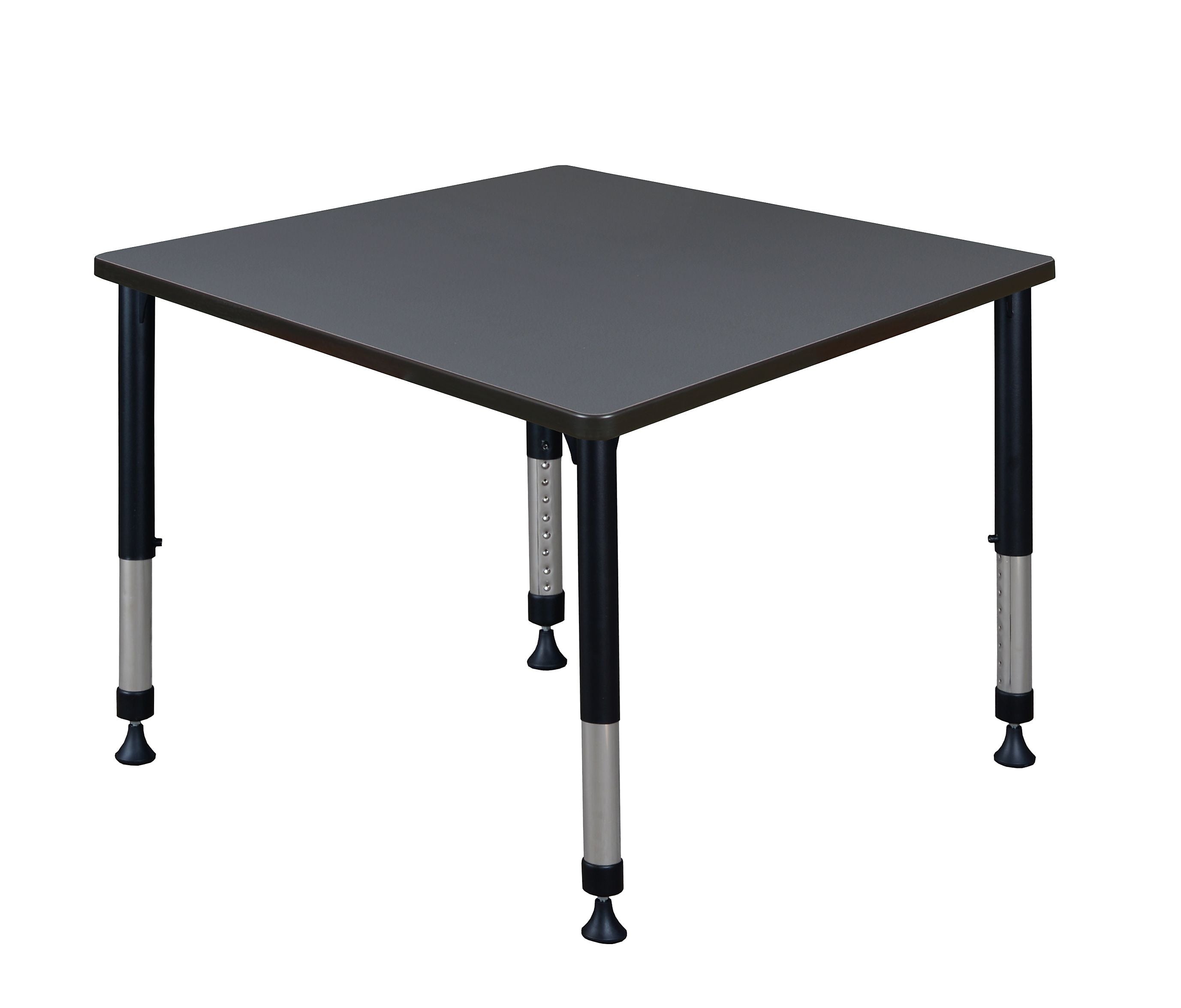 Regency Square Activity Table, 42" x 42", Height Adjustable, Grey (TB4242GYAPBK)