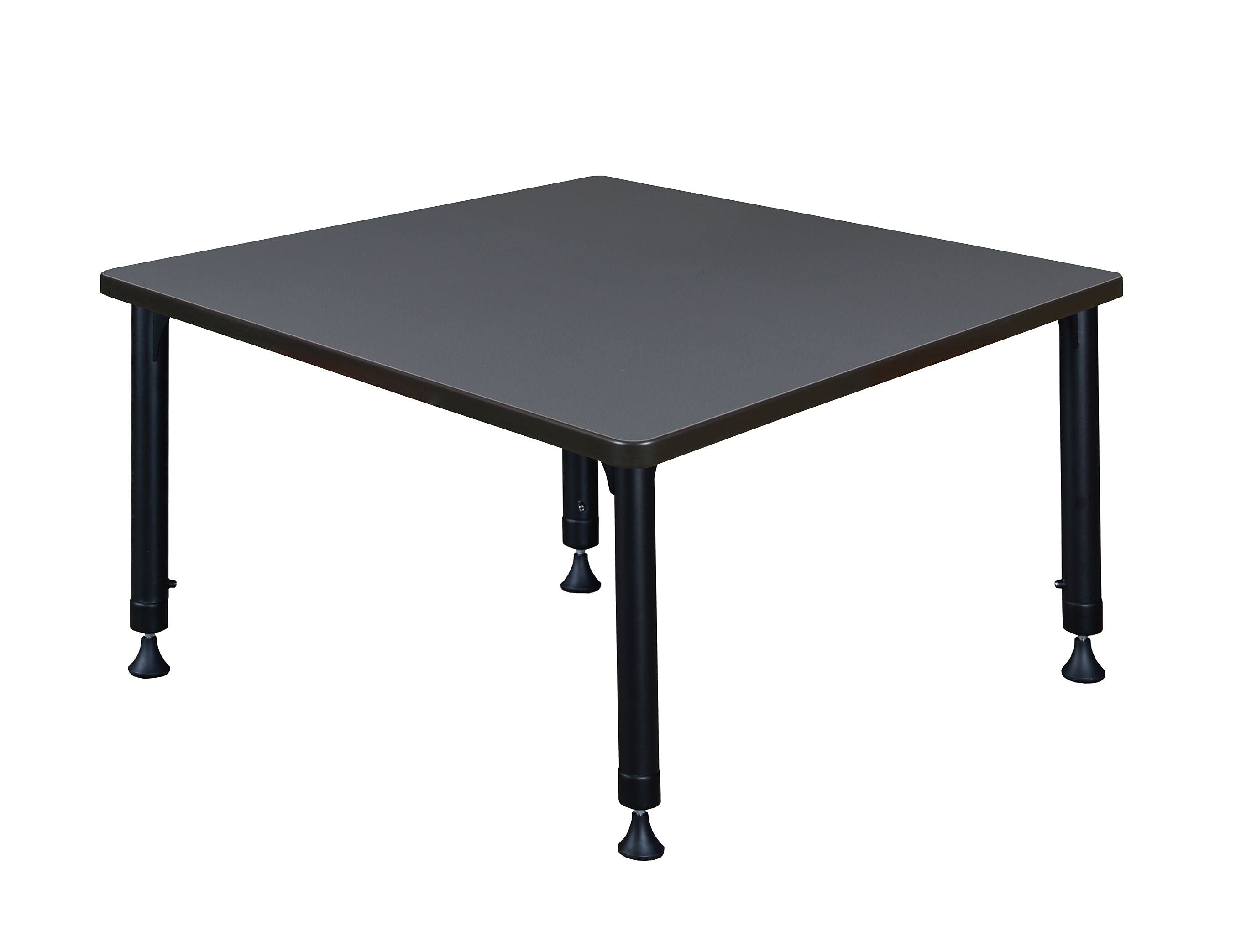 Regency Square Activity Table, 42" x 42", Height Adjustable, Grey (TB4242GYAPBK)