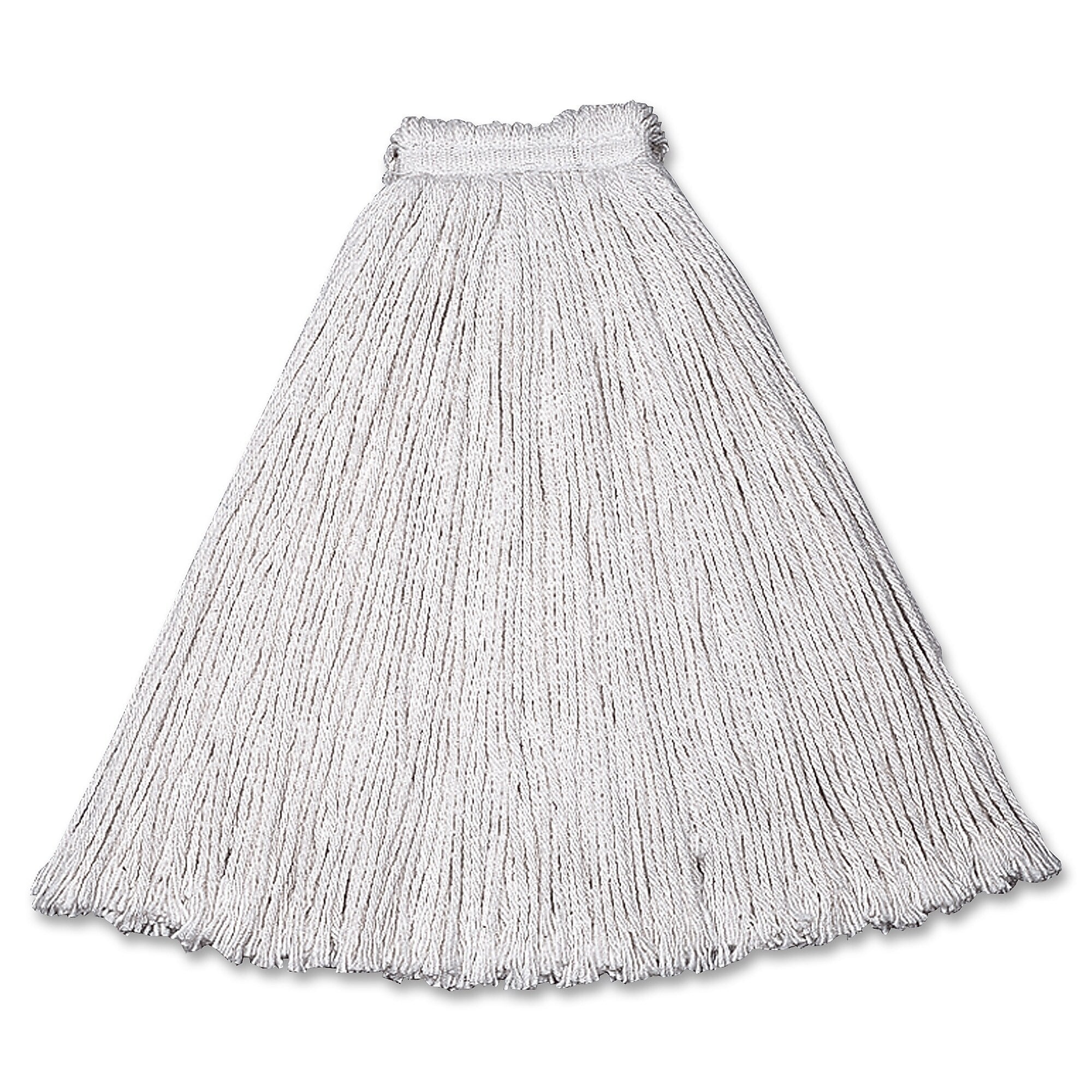 Rubbermaid Commercial Economy Cotton Mop Heads Cotton White