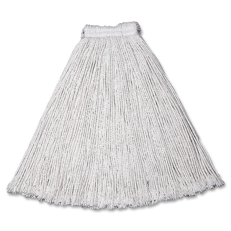 Rubbermaid Commercial Economy Cotton Mop Heads Cotton White