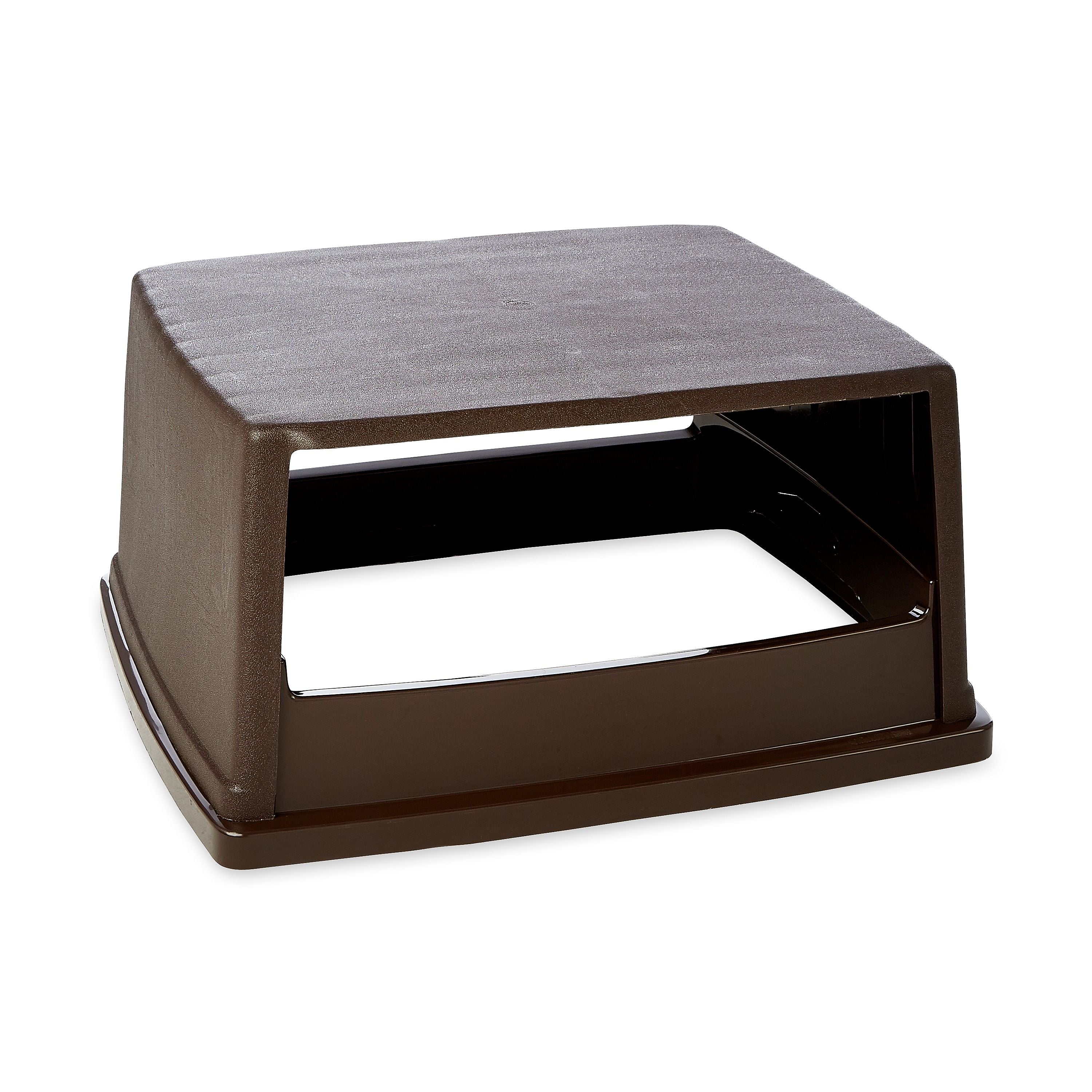 Rubbermaid Glutton® Container Open Lid, 56 Gallons, Brown, 13"H x 23"W x 26 5/8"D