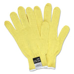 Memphis 9370 Dupont Kevlar String Knit Gloves, 7 Gauge, ANSI Cut Level 2, Yellow, Large, 1 Dozen (127-9370L)