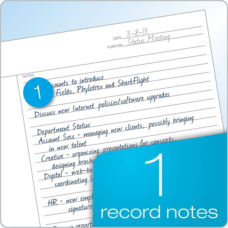 Tops FocusNotes Steno Pad, 6" x 9", White, 80 Sheets/Pad (90222)