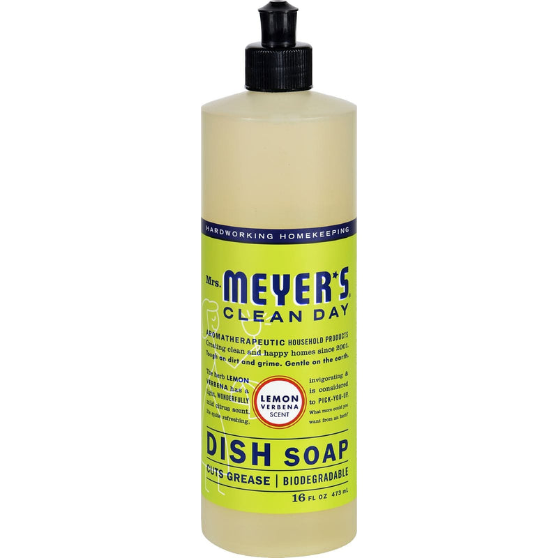 Mrs. Meyer's Clean Day Liquid Dish Soap, Lemon Verbena, 16 oz. (347635)
