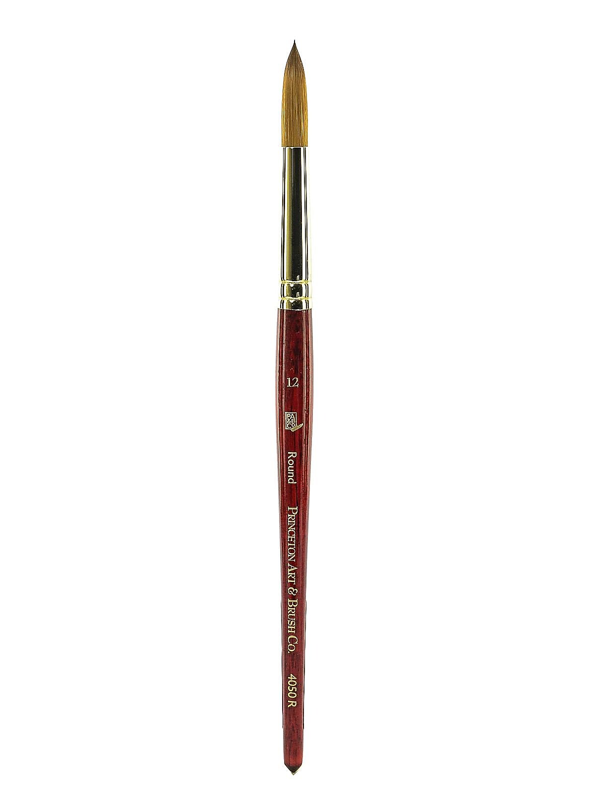Princeton Art & Brush Heritage Short Handle Watercolor Synthetic Bristle, Round Brush (PBXP4050R12)