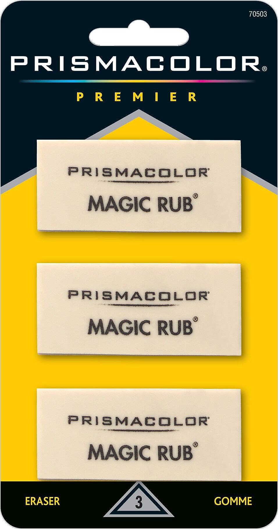 Prismacolor ® MAGIC RUB® Art Eraser, White, 3/pk (70503)