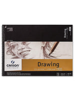 Canson Artist Series 24" x 18" Wire Bound Drawing Sketch Pad, 24 Sheets/Pad (MCXC100510976)