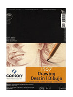 Canson 9" x 12" Wire Bound Drawing Sketch Pad, 24 Sheets/Pad, 3/Pack (46117-PK3)
