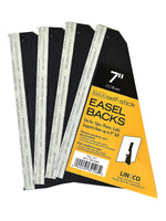 Lineco Self Stick Easel Backs Black 7 In. 5/Pack, 3 Packs per Box (3PK-328-3307)