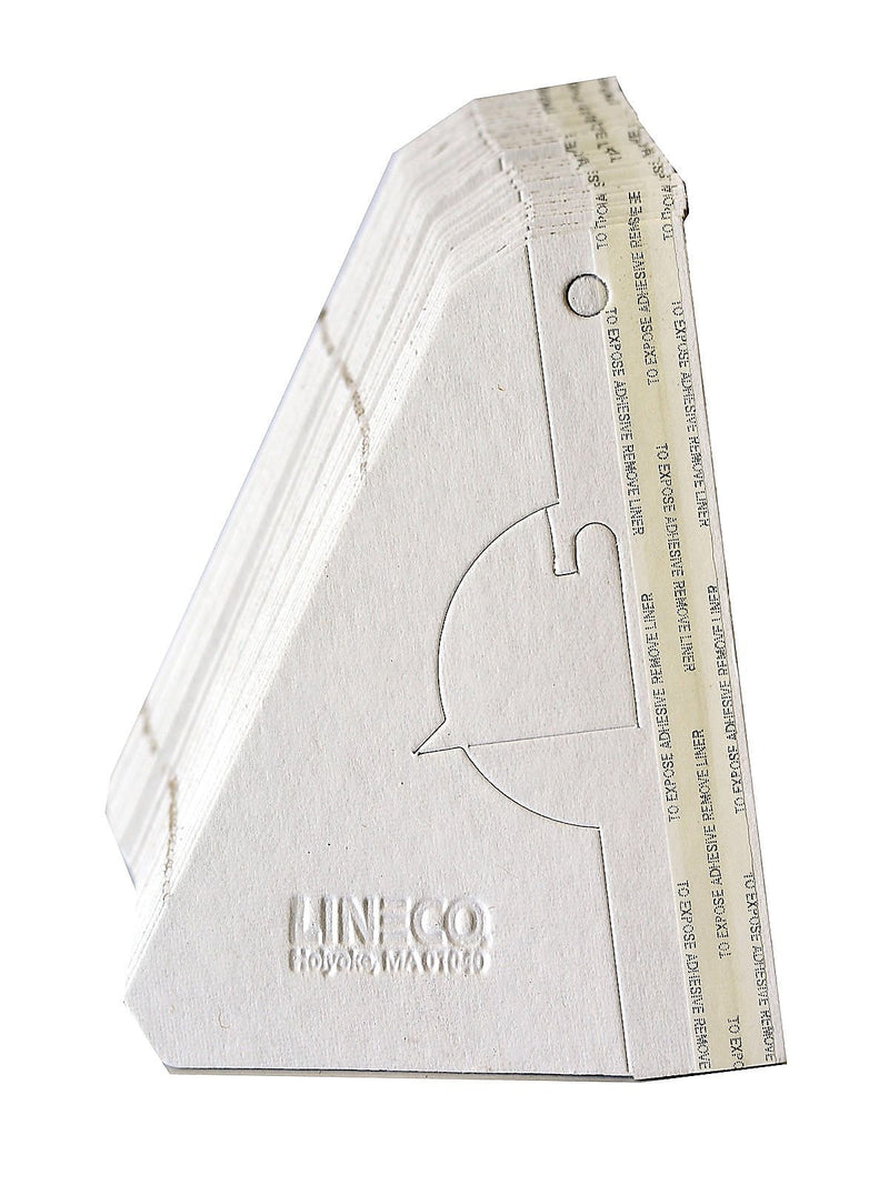 Lineco Self Stick Easel Backs White 5", 25/Pack, 2 Packs per Box (2PK-L328-1234)