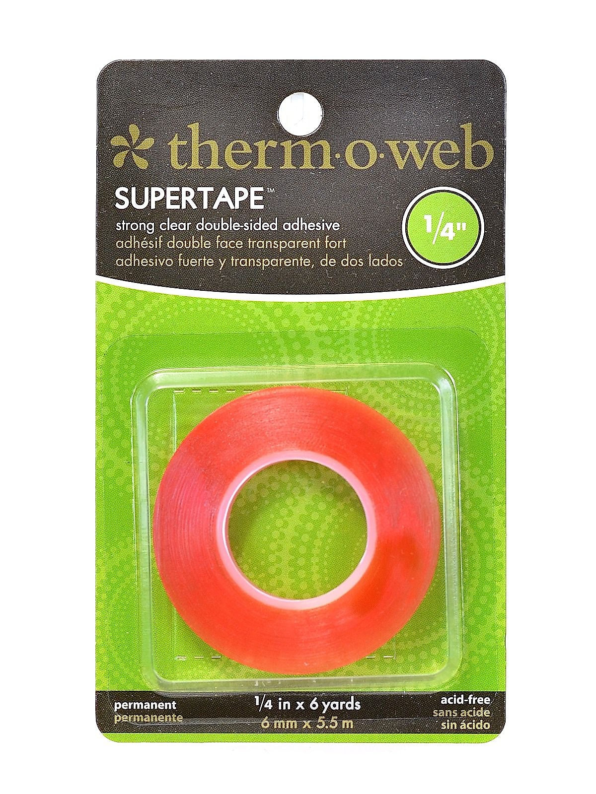 Therm O Web Super Tape, 1/4" x 6 yds., 4 Rolls/Pack (4PK-4101)