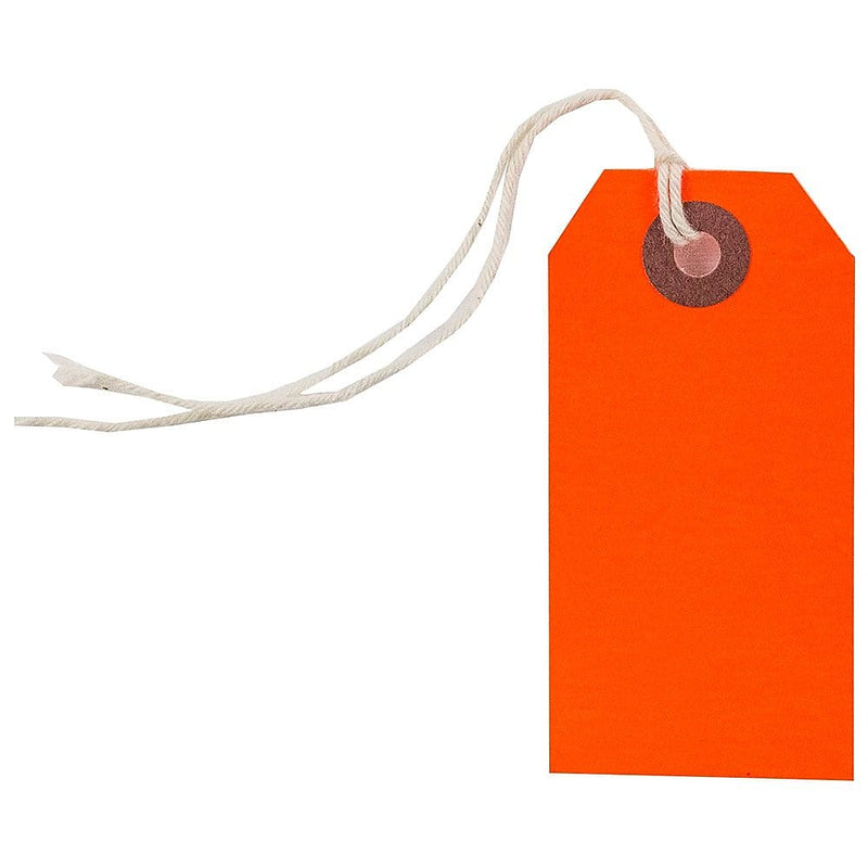 JAM Paper Gift Tags, Neon Red, 100/Pack (91931043B)