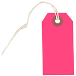 JAM Paper Gift Tags, Neon Pink, 10/Pack (91931046)