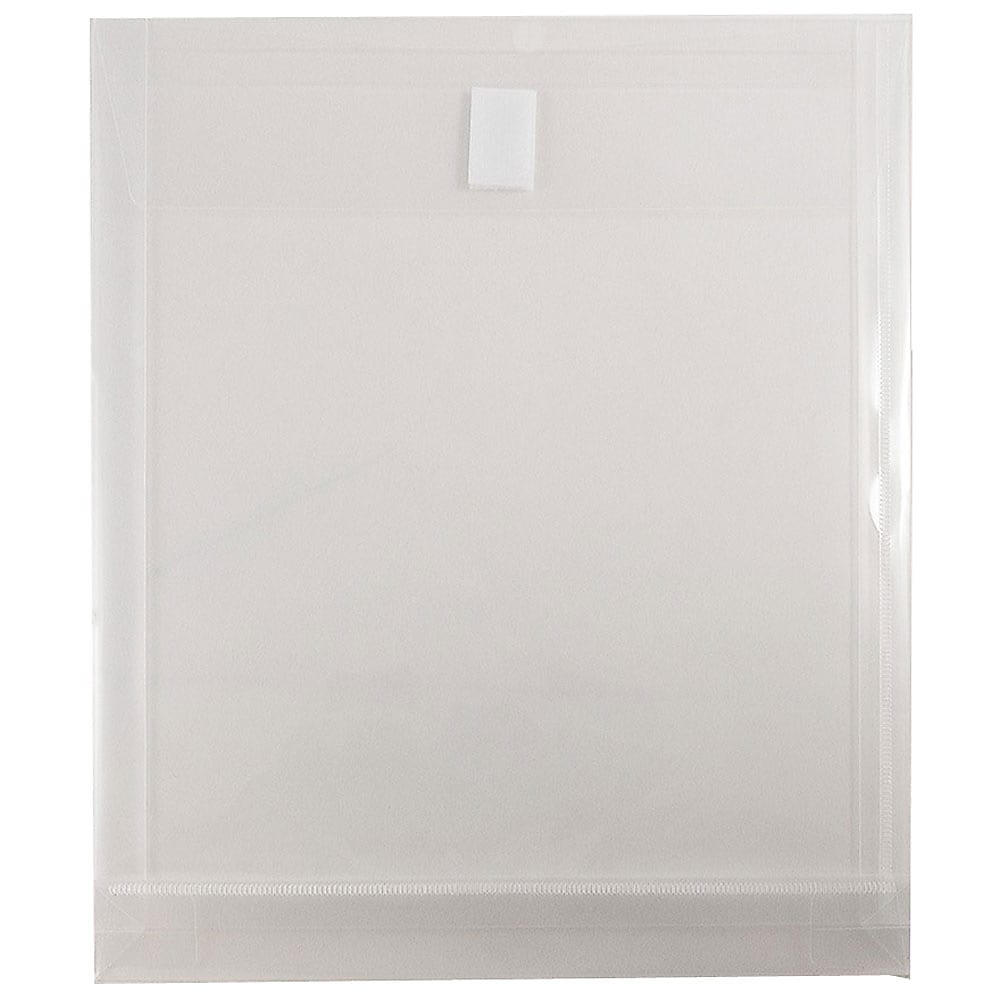 JAM Paper Plastic Document File, Letter, Clear, 12/Pack (118V1CL)
