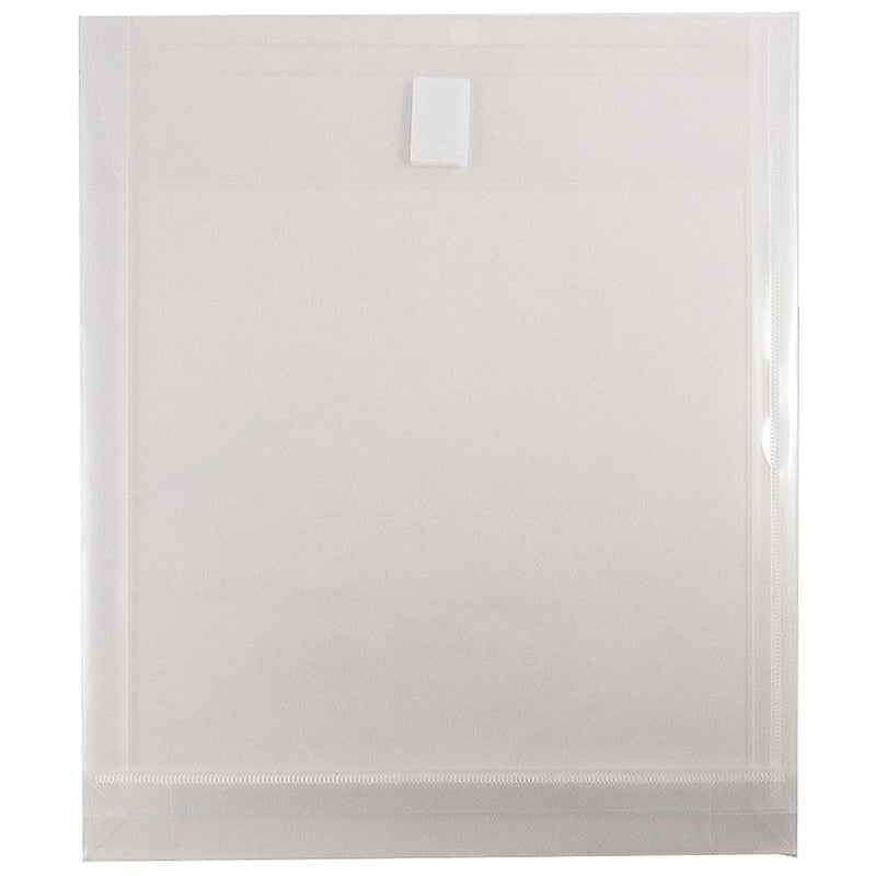 JAM Paper Plastic Document File, Letter, Clear, 12/Pack (118V1CL)