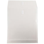 JAM Paper Plastic Document File, Letter, Clear, 12/Pack (118V1CL)