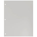 JAM Paper Laminated Glossy 3 Hole Punch Two-Pocket Folders, Silver, 50/Box (385GHPSIC)