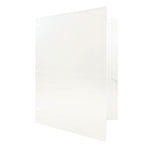 JAM Paper Laminated Glossy 3 Hole Punch Two-Pocket Folders, White, 100/Box (385GHPWHB)