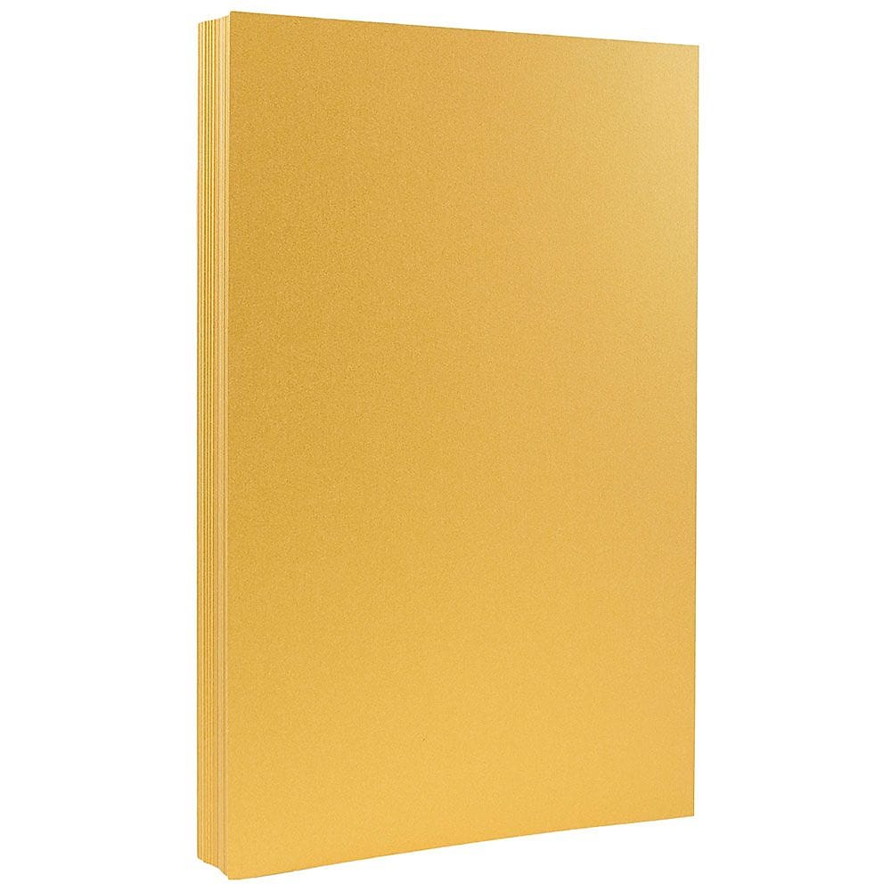 JAM Paper 32 lb. Paper, 8.5" x 14", Gold, 50 Sheets/Pack (17326988)