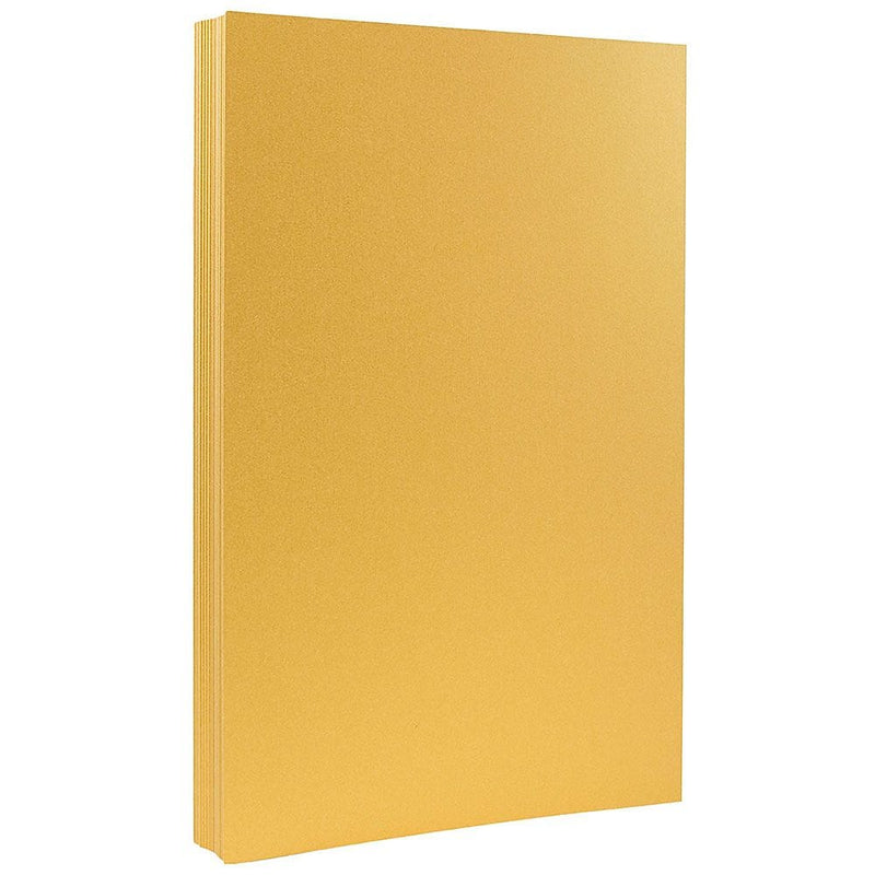 JAM Paper 32 lb. Paper, 8.5" x 14", Gold, 50 Sheets/Pack (17326988)