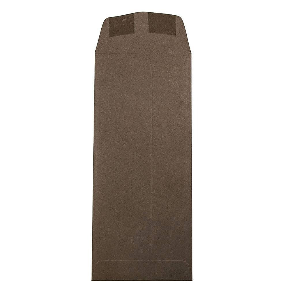 JAM Paper #11 Policy Business Envelopes, 4.5 x 10.375, Chocolate Brown Recycled, Bulk 1000/Carton (233716B)