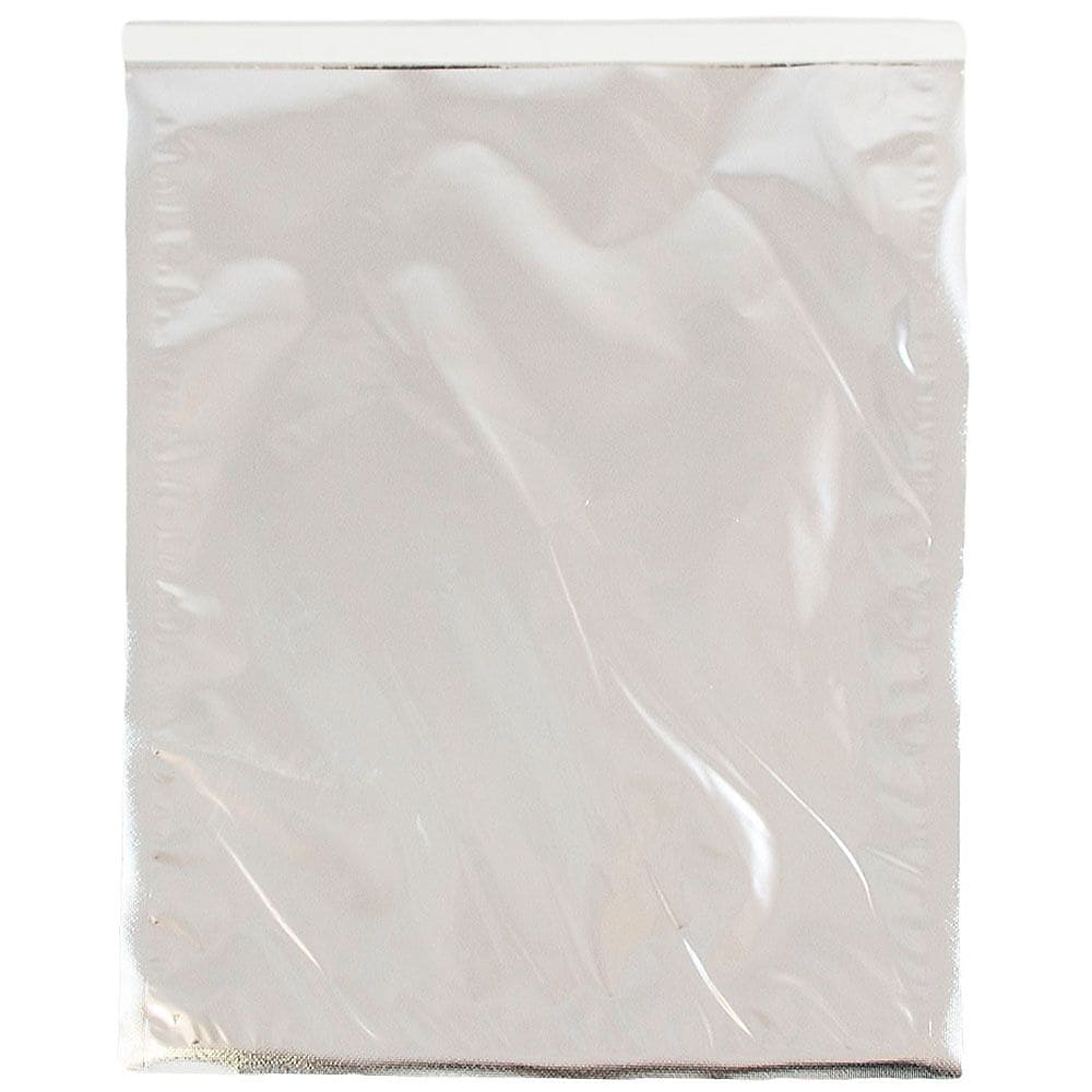 JAM Paper 10 x 13 Open End Foil Envelopes with Self-Adhesive Closure, Silver, 100/Pack (01323296B)