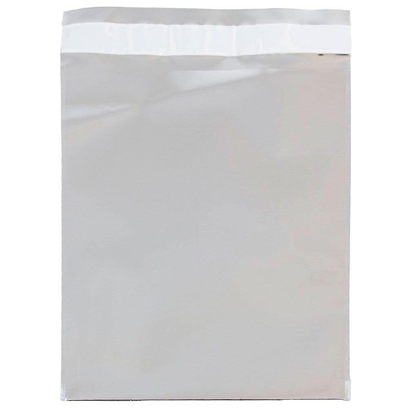 JAM Paper 6.25 x 7.875 Open End Foil Envelopes with Self-Adhesive Closure, Silver, 100/Pack (01323303B)