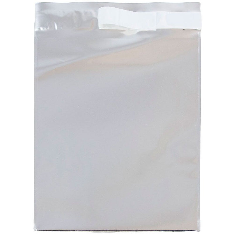 JAM Paper 6.25 x 7.875 Open End Foil Envelopes with Self-Adhesive Closure, Silver, 100/Pack (01323303B)
