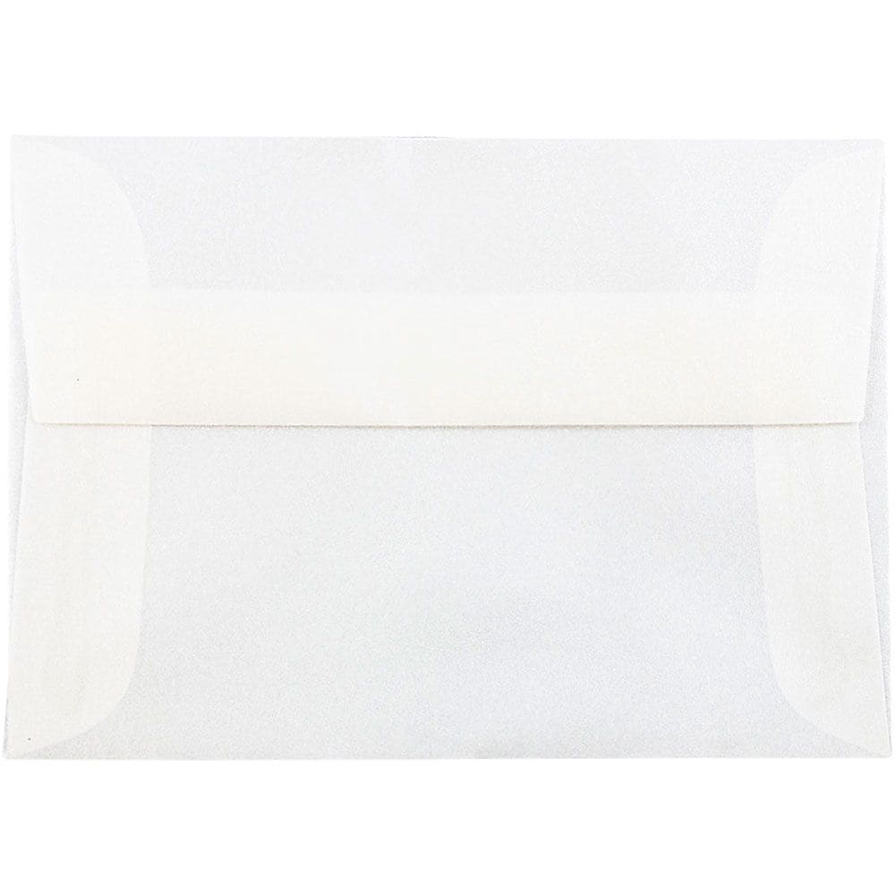 JAM Paper 4Bar A1 Translucent Vellum Envelopes, 3.625 x 5.125, Platinum Silver, 25/Pack (1591590)
