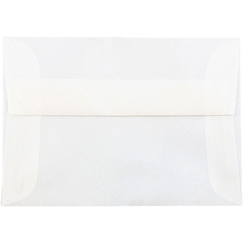 JAM Paper 4Bar A1 Translucent Vellum Envelopes, 3.625 x 5.125, Platinum Silver, 25/Pack (1591590)