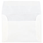 JAM Paper 4Bar A1 Translucent Vellum Envelopes, 3.625 x 5.125, Platinum Silver, 25/Pack (1591590)