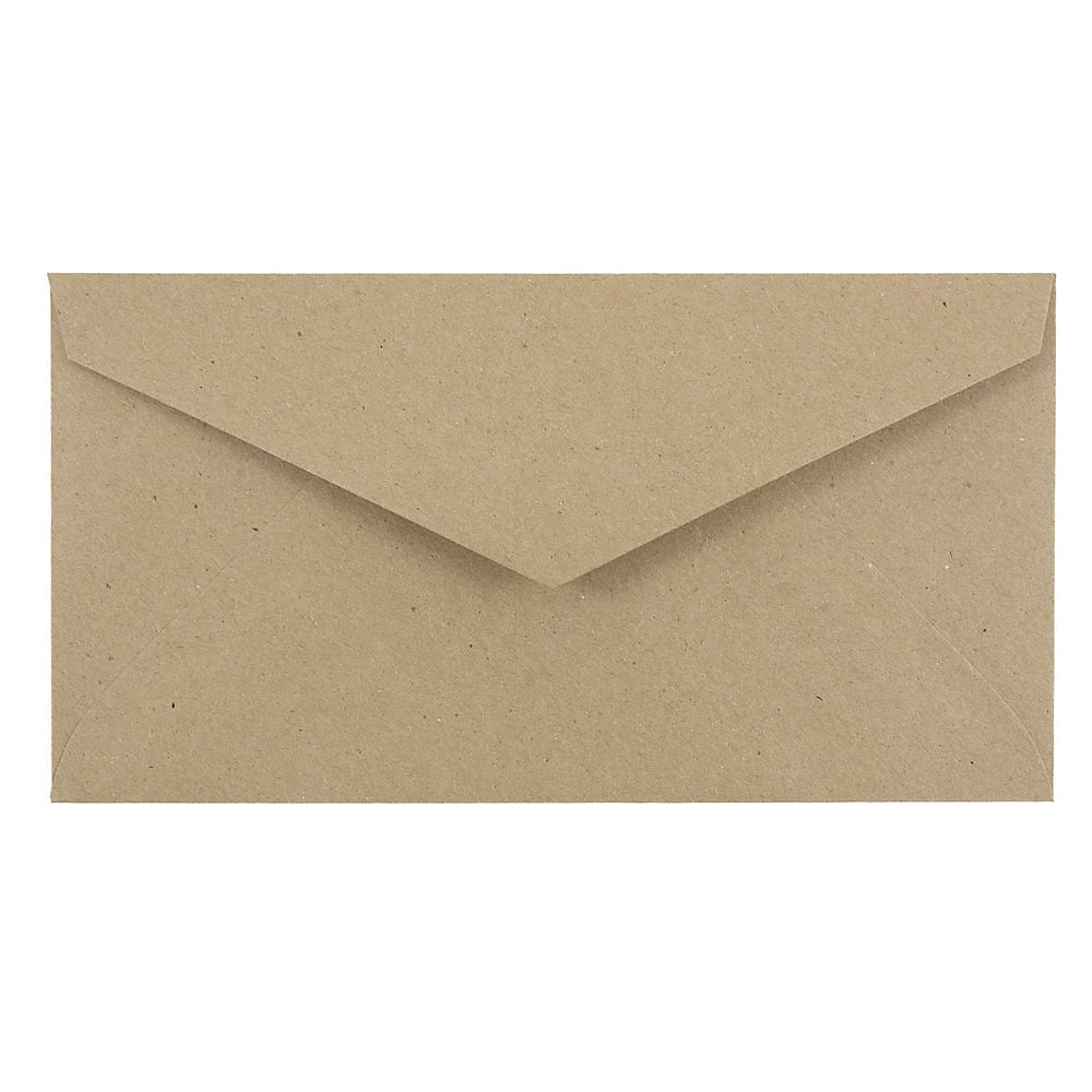 JAM Paper Kraft Monarch Envelopes, 3.875 x 7.5, Brown Kraft Paper Bag, Bulk 1000/Carton (36317567B)