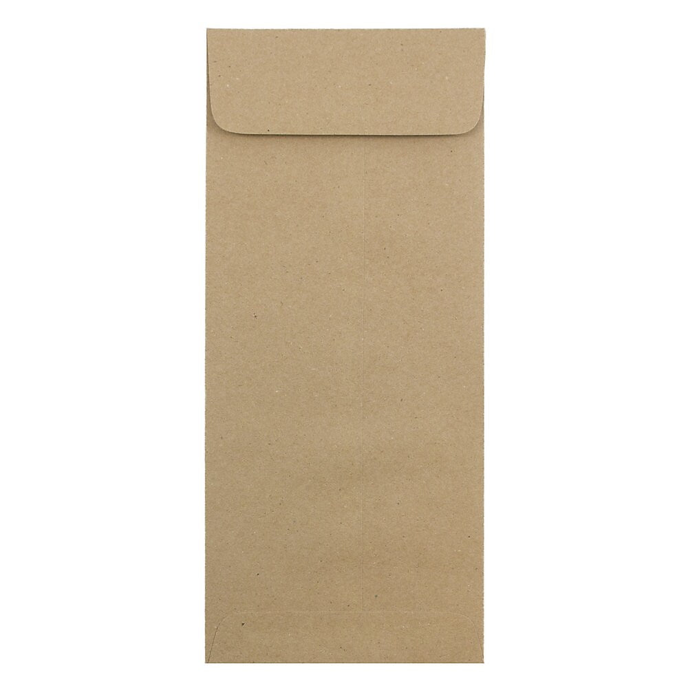 JAM Paper #14 Kraft Policy Business Envelopes, 5 x 11.5, Brown Kraft Paper Bag, 25/Pack (36317569)