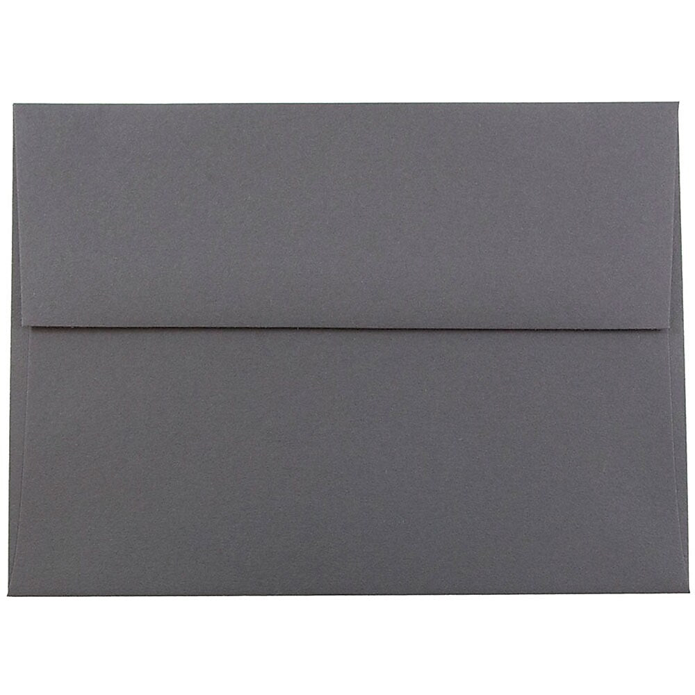 JAM Paper A6 Invitation Envelopes, 4.75 x 6.5, Dark Grey, Bulk 1000/Carton (36396433B)