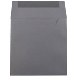 JAM Paper 6 x 6 Square Invitation Envelopes, Dark Grey, 25/Pack (36396439)