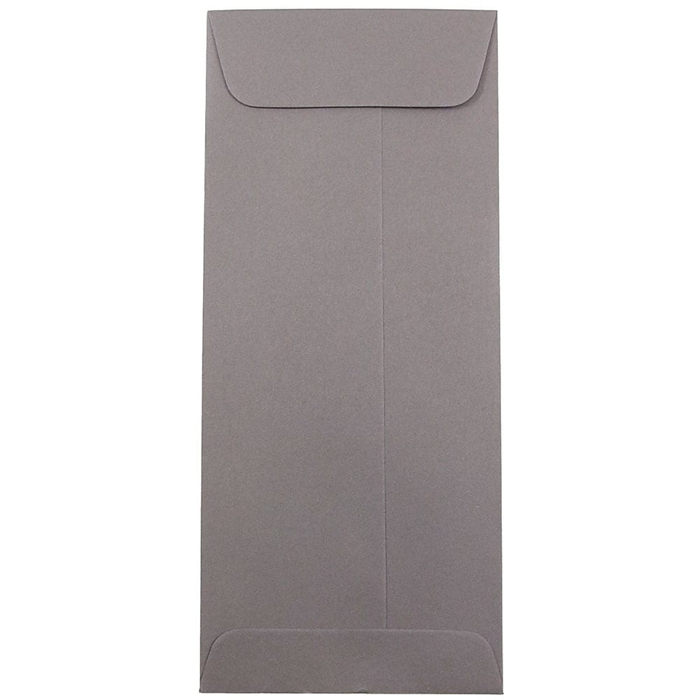 JAM Paper #10 Policy Business Envelopes, 4 1/8" x 9 1/2", Dark Grey, 25/Pack (36396445)
